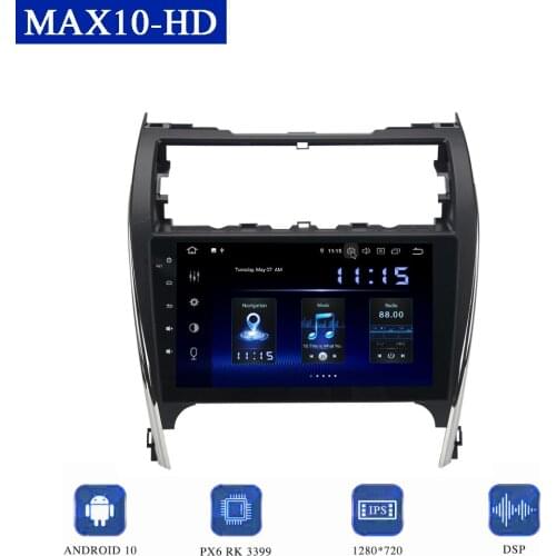 Dasaita 10.2" Android 10.0 Car Radio for Toyota Camry 2012 2013 2014 DSP Head Unit US&Mid-East 1280*720 HD Screen Multimedia