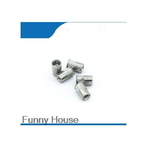 Free shipping 50pcs/lot M5*12*8 304 Stainless steel small countersunk head rivet nut high quality