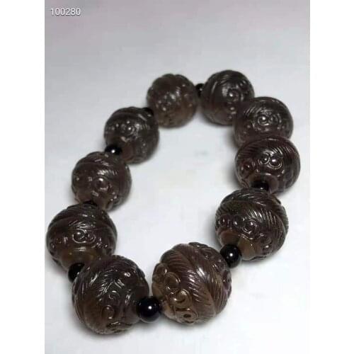 Natural crystal bracelet bangle hand-carved jadite jade beads bracelets for women men jade jewelry jade gift high quality 22mm