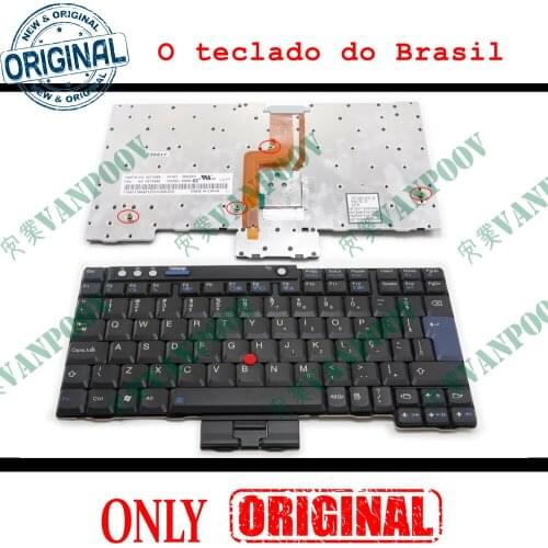 Brazil BR Notebook Laptop keyboard for IBM Thinkpad X60 X60S X61 X61S X60T X61T Black Portuguese PO FRU 42T3466 42T3498 KS90-BZ