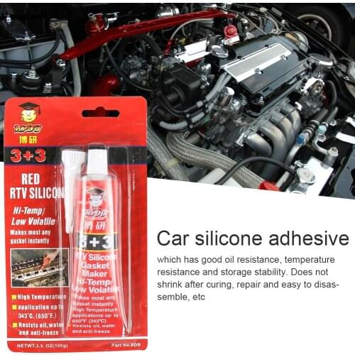 Black /red /gray Plastic High Temperature Silicone Rubber Automotive Non-adhesive Gasket Oil Resistant Waterproof Sealant