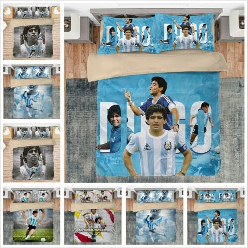 Maradona Home Textile Pillow Case 3D Bed Linen Duvet Covers Comforter Bedding Sets Bed Set Home Decor Bedding