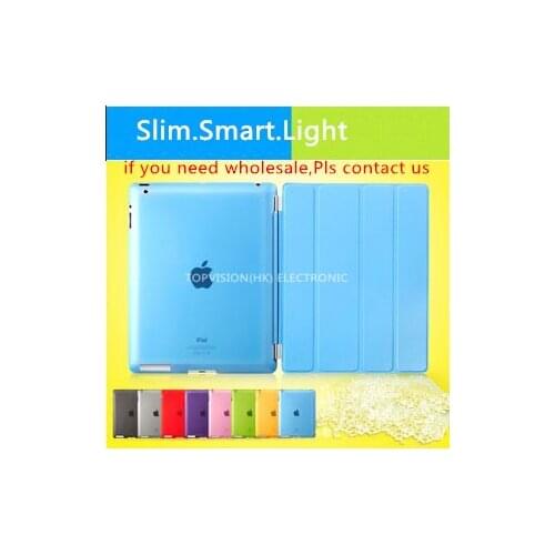 Good slim mental magnetic of new ipad case cover for apple ipad 2 3 4 smart cover cases leather flip supper thin skin