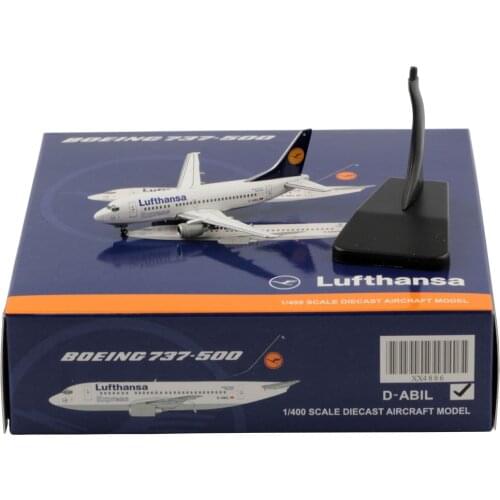 1:400 Alloy Collectible Plane JC Wings XX4886 Lufthansa Express Boeing B737-500 Diecast Aircraft Jet Model Reg#D-ABIL With Stand