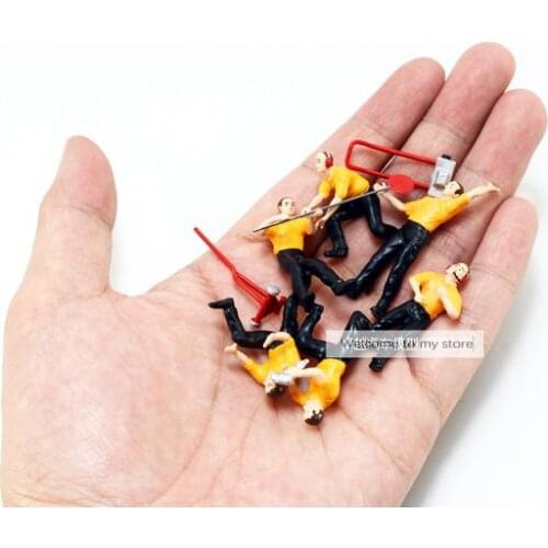 Mini resin figure 1/43 1: 43 repairmen set car model
