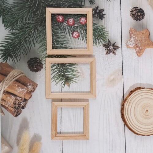 1/12 Dollhouse Miniature Wood Photo Frame Simulation Furniture Model Accessories Doll House Decoration