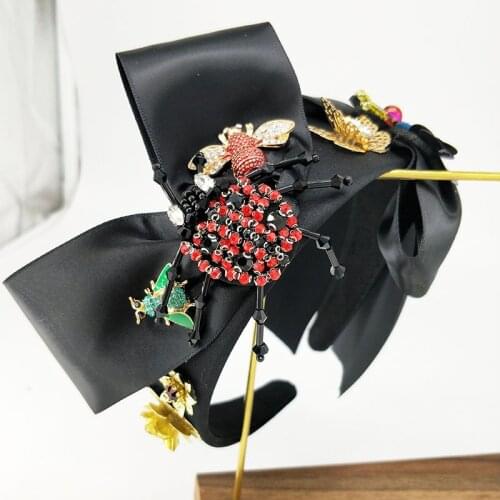 2020 Fashion Pearl Headband Elegant Pearl Headpiece ladybug Hair Accessories For Women bow-knot Luxury Perfect Headband