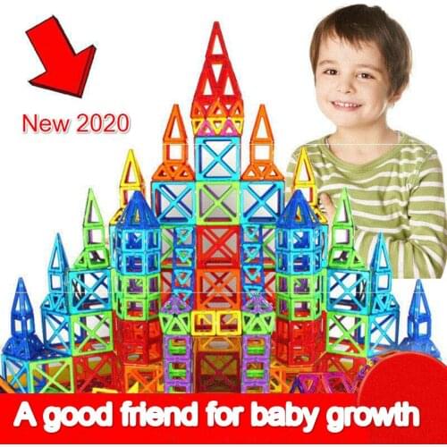 2020 New 112pcs-204pcs Mini Designer Construction Set Model & Building Toy Plastic Magnetic Blocks Educational Toys for Kids