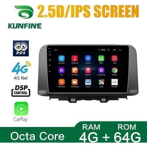 Octa Core 1024*600 Android 10.0 Car DVD GPS Navigation Player Deckless Car Stereo for HYUNDAI ENCINO KONA 2017 2018 2019 Radio