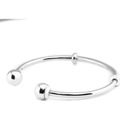 Open Bangles 100% 925 Sterling-Silver-Jewelry Free Shipping