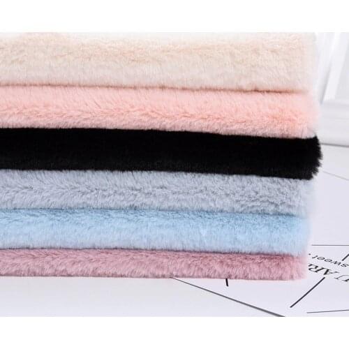 50*160CM Super Soft Thickened Rabbit Down Velvet Fabric Plush Fabric for Toys Pet Nest Carpet Clothing DIY