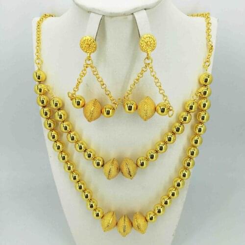 Luxury Dubai Jewelry Copper Set Wedding Decoration Alloy Jewelry Set Necklace Earring Bracelet Ring Manufacturer Supply Four Set