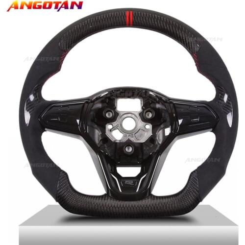 Steering Wheel For Golf 8 Carbon Fiber Race Digital Display Perforated leather Steering Wheel
