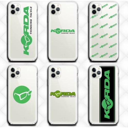 Fishing Tackle design-Kordas Phone Case Clear for iphone 12 11 Pro max mini XS 8 7 6 6S Plus X 5S SE 2020 XR cover