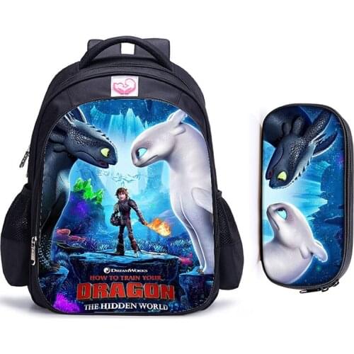 16 Inch Dragon Children School Bags Orthopedic Backpack Kids School Boys Girls Mochila Infantil Catoon Bags