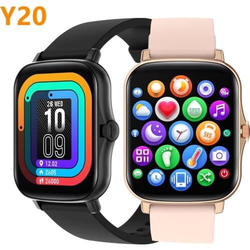Smart Watch Y20 Men Women Full Touch 1.7 Inch Bracelet Fitness Tracker Heart Rate Sports Waterproof Smartwatch for IOS Android