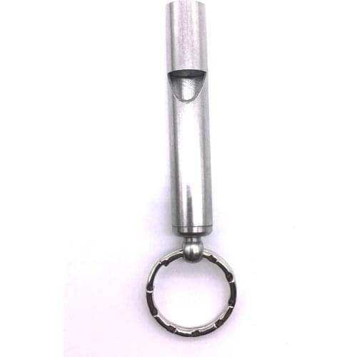 EDC Survival Whistle Stainless Steel Whistle for High Decibel Outdoor Mountaineering Survival Whistle Emergency Outdoor Camping