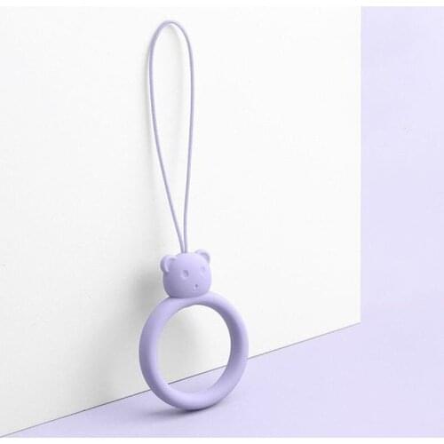 2PCS Universal Liquid Silicone Lanyard for Mobile Phones Anti-lost Soft Phone Strap Rope Mobile Phone Accessories Key Lanyard