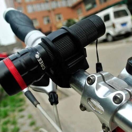 Universalbicycle flashlight bracket 360-degree adjustable rubberbelt LEDflashlight bracket holder front light flashlight bracket