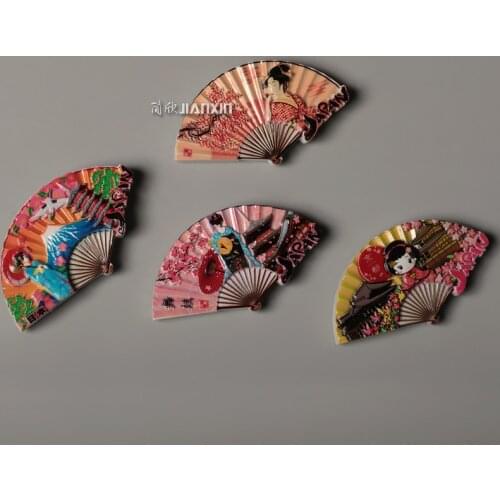 Japan Fridge Magnets and Fans Japan Travel Commemorative Refrigerator Magnetic Stickers