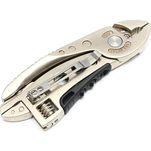 Golden Multitool Adjustable Wrench Jaw+Screwdriver+Pliers+Knife Multitool Set