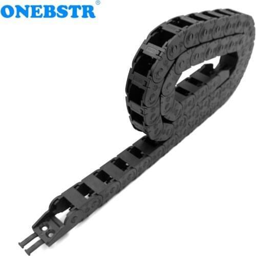 1 Meter 15x15mm Drag Chain Wire Carrier Cable Towline Bridge Type Exterior Opening For CNC Router Machine Tools Free Shipping