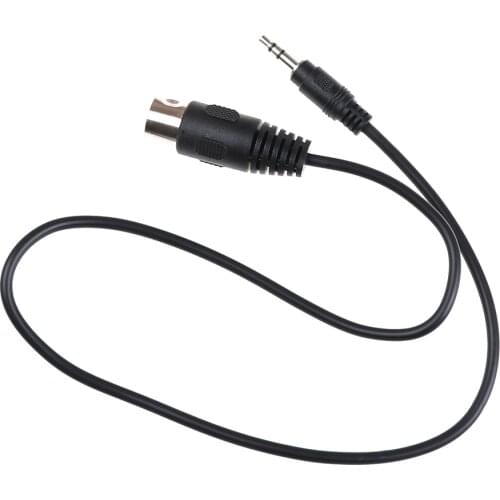 1pcs 0.5m DIN 5 Pin Din MIDI Male Plug To 3.5mm Male Stereo Jack Audio Cable 50cm