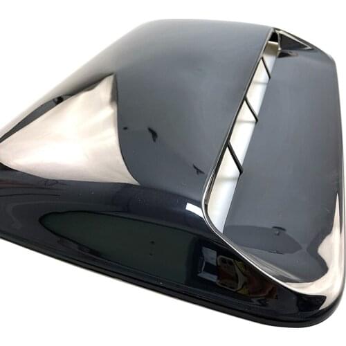 1pcs Air Outlet Cover Decoration Universal Plastic Car Hood Scoop Fake Air Flow Intake Vent Cover Auto Exterrior Accessories