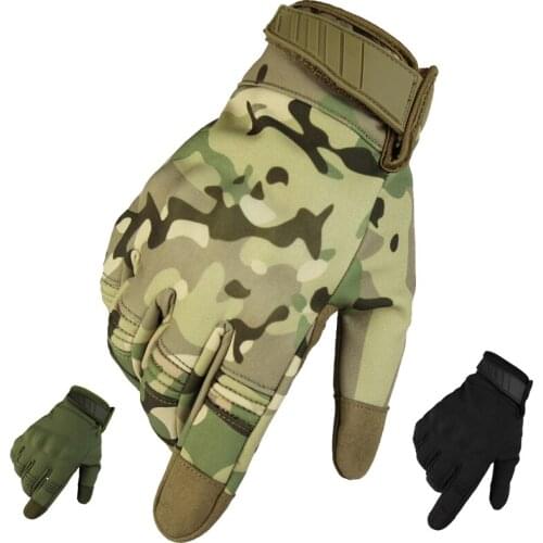 Touch Screen Army Military Tactical Gloves Waterproof Army Tactical Gloves Camouflage Full Finger Hard Knuckle Paintball Gloves