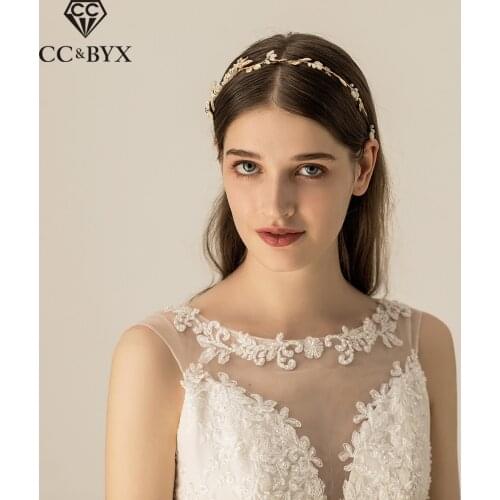 CC Hairbands Headbands Crown Vintage Style Party Beach Wedding Hair Accessories For Bridal Bridesmaids Girls Gifts Crystal O526
