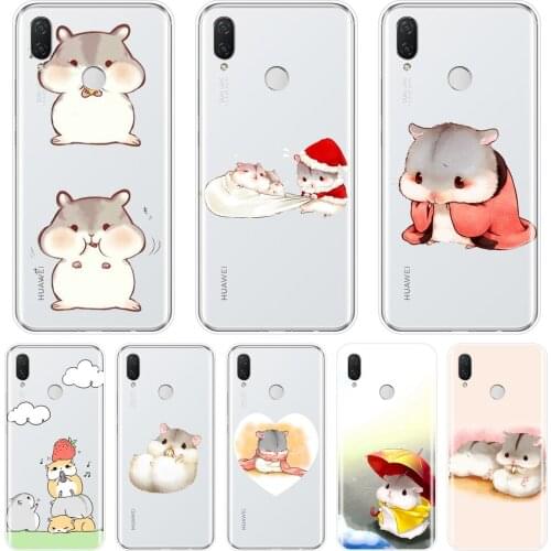 Phone Case For Huawei Nova 2i 3 3I 3E 2 Lite Plus Case Silicone Hamster Kawaii Soft Back Cover For Huawei Nova Smart Lite 2017