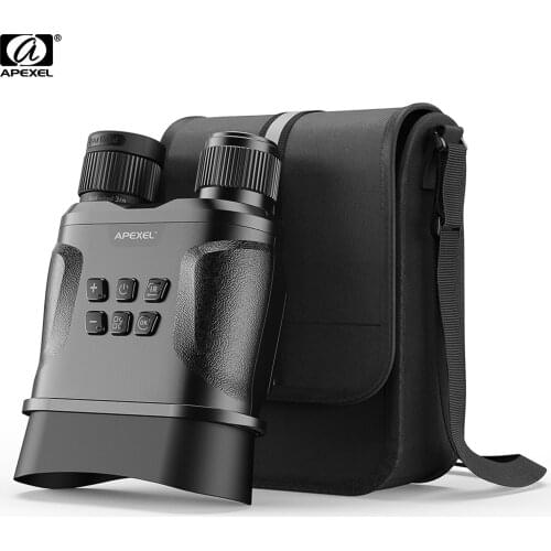 APEXEL APL-NV01 UHD Night Vision Goggles Digital Infrared Binoculars 438 Yards Viewing Range 2.3 Inch LCD Display Take Photos