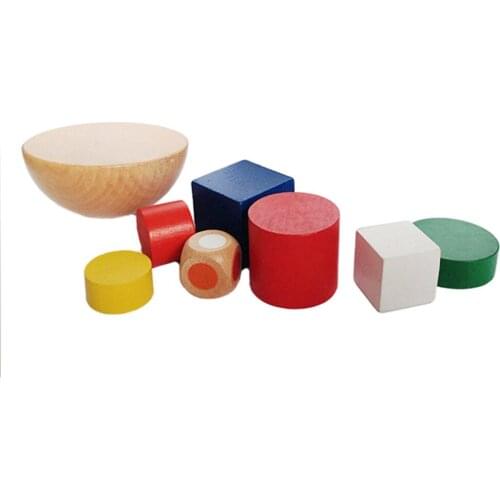 Children Wooden Toys Geometric Blocks Balance Training Game Montessori Early Educational Toys For Children Wooden Blocks #30