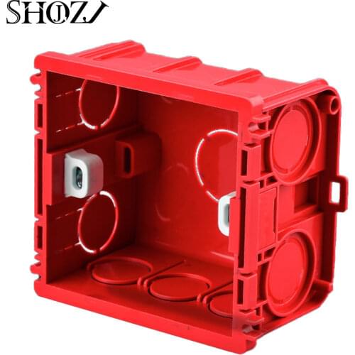 Type 86 Home Switch Music Amplifier Panel Thermostat Adjustable Wall Holder International Standard Cassette Dark Mounting Box