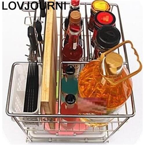 Ducha Pantries Kuchnia Cupboard Storage Stainless Steel Cuisine Organizer Cozinha Kitchen Cabinet Cestas Para Organizar Basket
