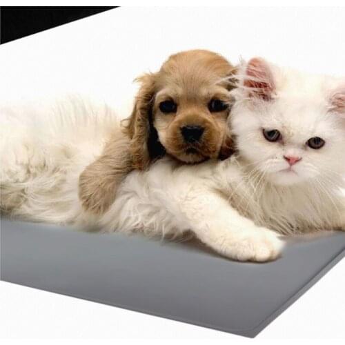 Hot Sale Waterproof Pet Mat Dog Cat Solid Color Silicone Pet Feeding Placement Pet Bowl Drinking Mat Easy Washing Placement