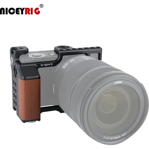Niceyrig Sigma FP Dedicate Camera Cage Stabilization With Wooden Grip Screwdriver Brown 346