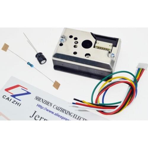SUQ GP2Y1010AU0F Compact Optical Dust Sensor Smoke Particle Sensor With Cable