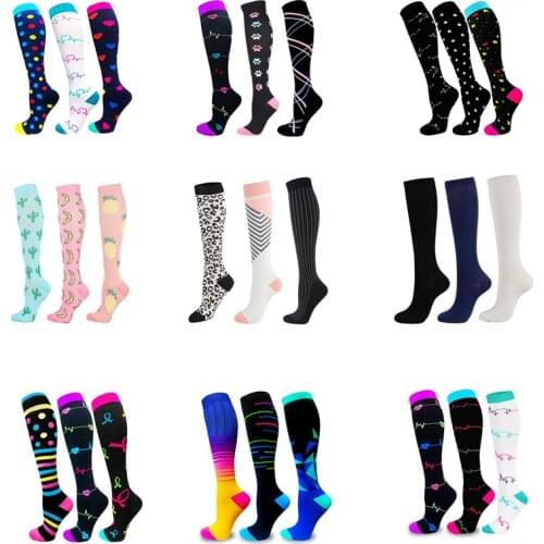 Compression Socks Men Women Best Graduated Athletic Breathable Nursing For Running Outdoor Hiking Flight Knee High Stockings