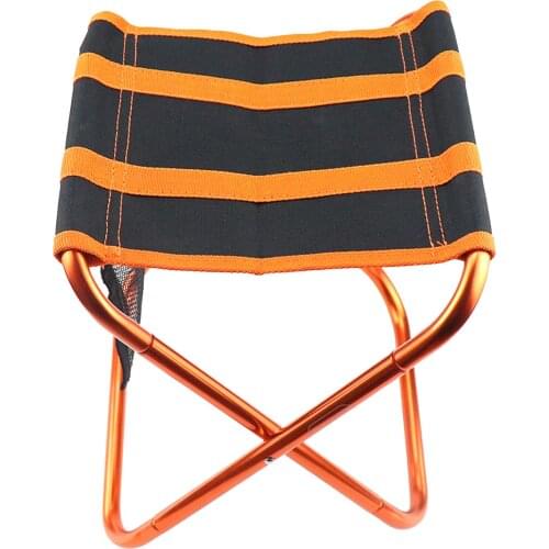 Outdoor Fishing Picnic Camping Lightweight Folding Stool Portable Stripe Chair