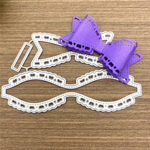 F2TE Bow Metal Cutting Dies Stencil Scrapbooking DIY Album Stamp Paper Card Embossing