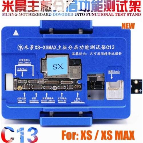 MiJing C13 For iPhone X Xs/Xs Max Board Function Testing No Meed Welding Upper and Lower Main Board Tester Maintenance Fixture
