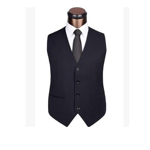 2018 Mens Clothing Male Fashion Slim Chaleco Hombre Gentlemen Blaser Coletes Masculino Groom Men Suit Vest