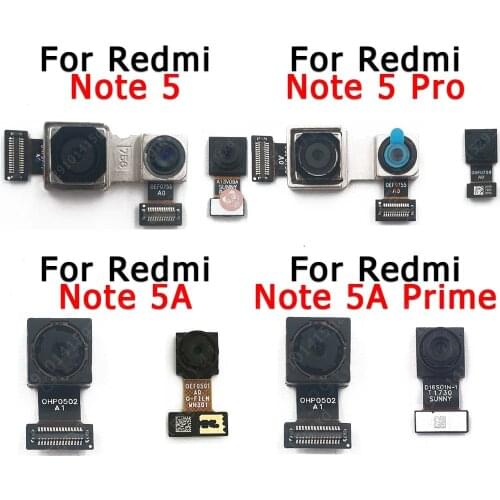 Original Front Back Camera For Xiaomi Redmi Note 5A Prime 5 Pro Facing Frontal Selfie Flex Rear Camera Module Repair Spare Parts