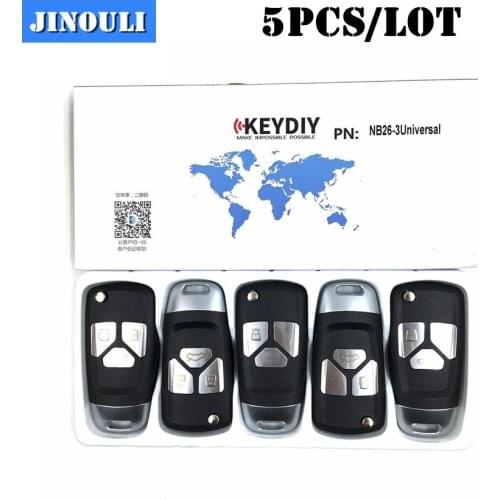 5pcs/lot,KEYDIY Original KD900 URG200 Key Programmer NB26 3 button Universal Multi-functional key 4 button car key