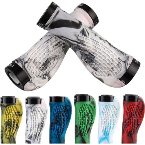 Handle Bar Grip Ergonomic Anti-slip Rubber Bike Handle Bicycle lock handle set for Cycling Bicycle Accessories