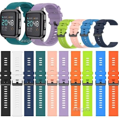 Silicone WatchBand Strap For Haylou LS02 Replacement band for 20mm 22mm