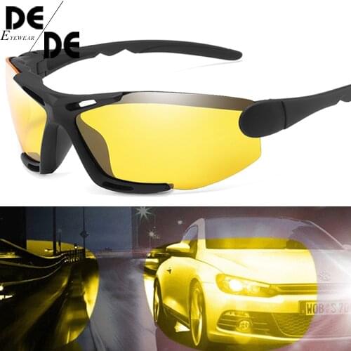 Unisex Night Vision 100% UV400 Polarised Driving Sun Glasses For Men Polarized Stylish Sunglasses Male Goggle Eyewears
