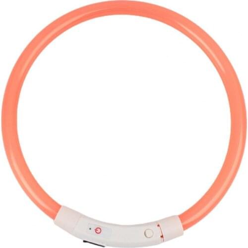 LED Dog Collar Rechargeable Luminous USB Charging Puppy Light up Collar for Outdoor