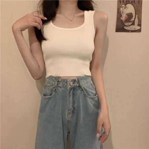 Women Tanks Tops Summer Vest Womens 2021 Camisole Camis Crop Top For Women